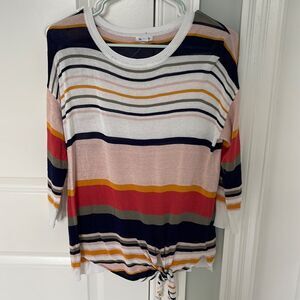 Westport metallic sweater top sz medium